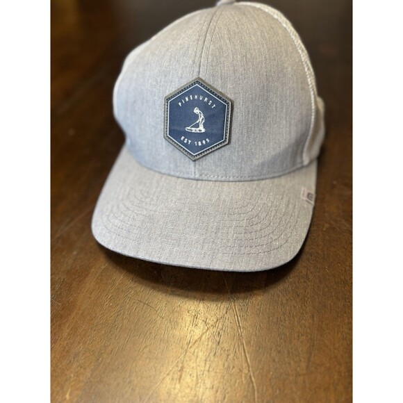 Travis Mathew Pinehurst Trucker Golf Hat Cap Gray Adjustable w Patch - Picture 1 of 6